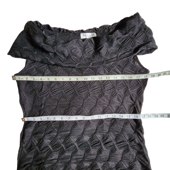 STUDIO JPR Black Textured Blouse Top sz M - Picture 9 of 11